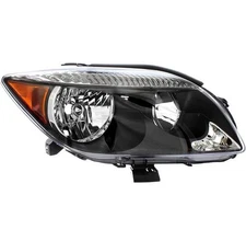 OE Style Replacement Grey Bezel Halogen Headlight Assembly