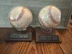 Vtg 92 Dennis Eckersley Signed Rawlings Baseball Lot Of 2 CY YoungMVP Award READ