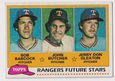 1981 Topps MLB #41 Rangers Future Stars RC - Babcock Butcher Gleaton