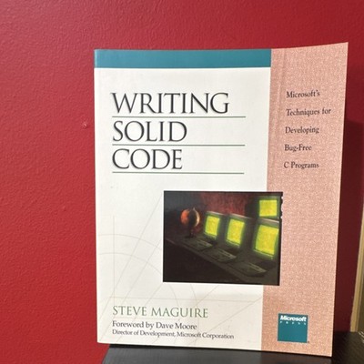 Writing Solid Code by Steve Maguire Paperback Microsoft Press Programming 1990s