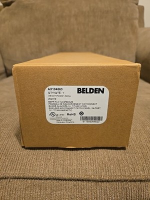 Belden AX104563 24-Port KeyConnect Shielded Patch Panel 1U
