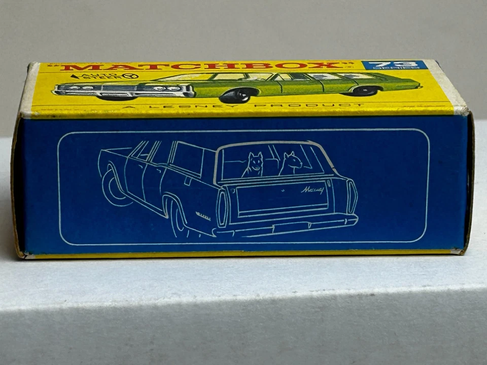 Matchbox Superfast No. 73 Mercury Station Wagon & Dogs with Original Box, Nice - Image 2 of 4