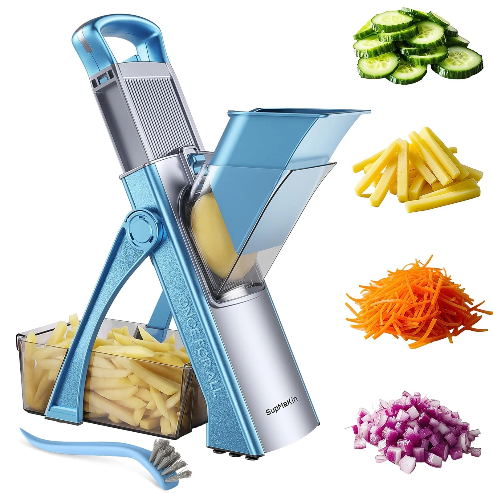 Upgrade Safe Mandoline Slicer Plus, Vegetable Chopper, Potato Slicer, Food Sl...
