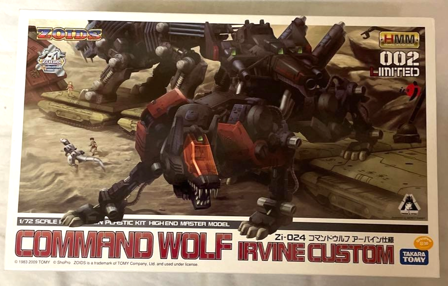 Zoids HMM 002 Zi-024 Command Wolf Irvine 1/72 Kotobukiya Model Kit ZD022 Japan