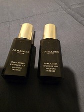 Jo Malone 2 X  Dark Amber Ginger Lilly Intense Cologne 9ml