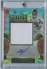 Drake London 2022 Select Prime Selections Tie Dye Prizm Patch Auto 08/25 Falcons