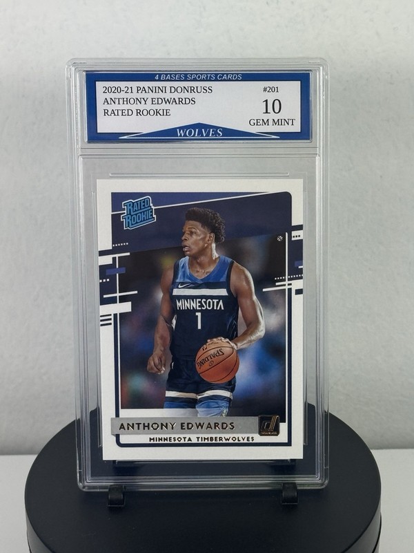 2020-21 Panini Donruss Anthony Edwards Rated Rookie Card #201 Gem Mint 10