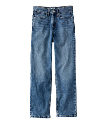 NWT llbean Women's 207 Vintage Jeans, High-Rise Stovepipe Ankle