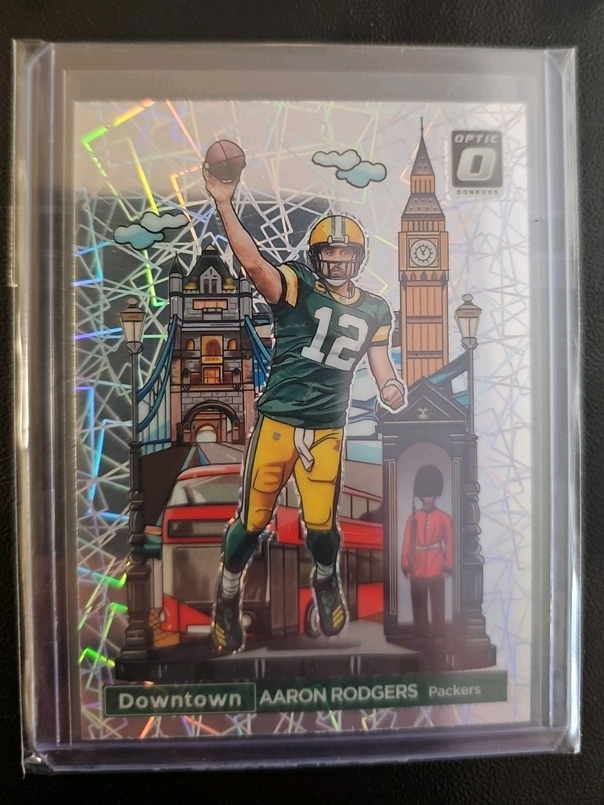 2023 Panini Donruss Optic International Downtown Aaron Rodgers #4