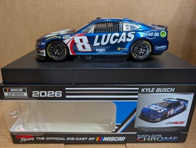 KYLE BUSCH 2026 LUCAS OIL 1:24 COLOR CHROME DIECAST 108 MADE