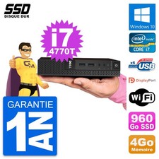 Ultra Mini PC Dell 3020 Micro USFF I7-4770T RAM 4GB SSD 960GB Windows 10 Wifi