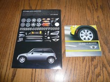 Original Mini Cooper "Build Your Own Mini" Stickers & Sales Brochure - Vintage