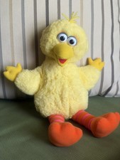 1995 TYCO Big Bird Plush Stuffed Sesame Street Hasbro Softies with compartment