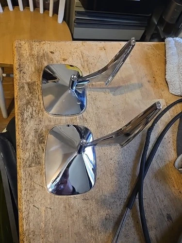 1965-70 Chevrolet Truck Car Square Side View Mirrors Blazer Chevelle Impala C10