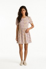 Primark Floral Print Women's Dress Size 2XS Short Sleeve