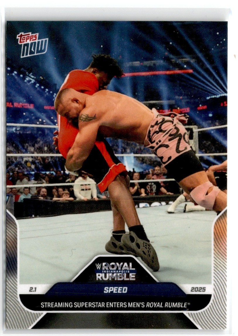 2025 TOPPS NOW WWE ROYAL RUMBLE SHORT PRINT SPEED #15SP