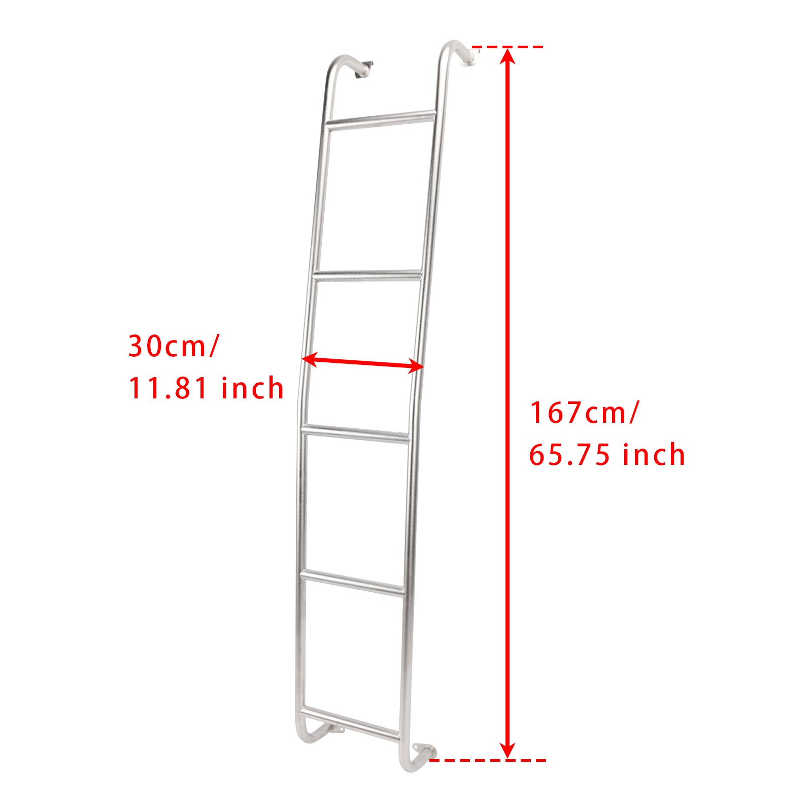 Stainless Steel 5-Step Van Ladder 093PML For Ram ProMaster High Roof 14-25 thumbnail 2