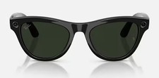 RAY-BAN Meta GEN 2 SKYLER Smart Sunglasses Shiny Black / Green-G15 Lenses