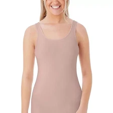 Members Mark Womens Seamless Reversible Cami  2-Pack  Adobe Rose Size L