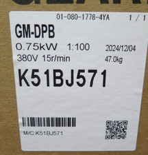 Mitsubishi GM-DPB 0.75kW Geared Motor Factory stored unused item