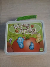 2004 Fundex Wormy Apples Game in Tin Box Complete
