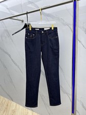 Jeans Brunello Cucinelli uomo casual primaverile leggero gamba dritta blu scuro