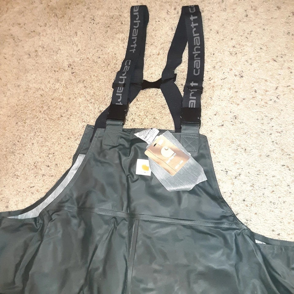 Babero Carhartt Goma Impermeable Vadeadores 2XL Regular Negro Foto 2 de 4