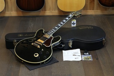 2007 Gibson Custom BB King Lucille w Rare Crown Inlay Guitar Black Ebony + OHSC
