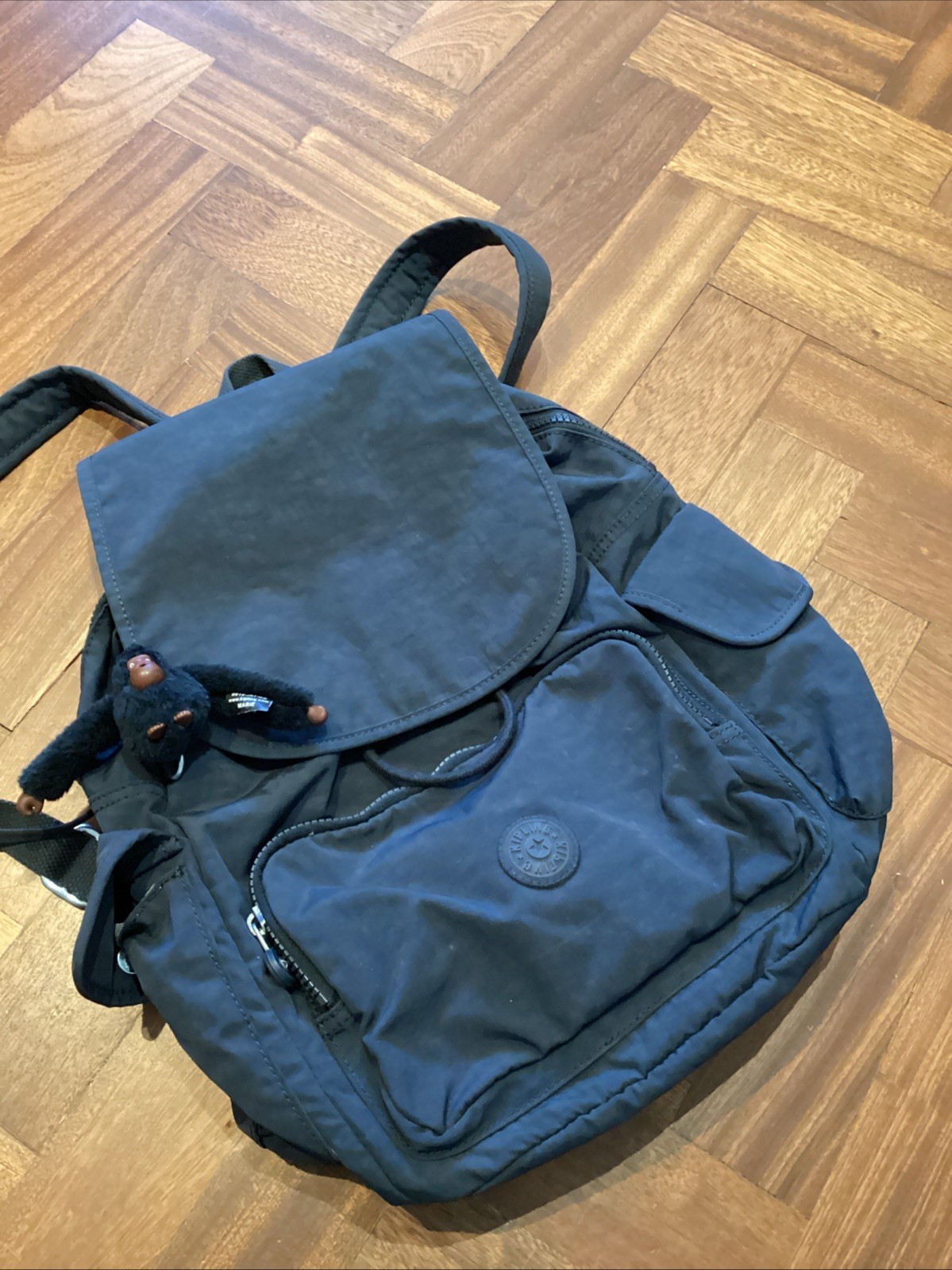 Kipling Navy Blue Backpack Rucksack Shoulder Hand… - image 3