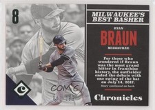2017 Panini Chronicles Green 48/199 Ryan Braun #40 03yj