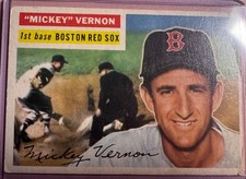 1956 Topps #228 Mickey Vernon  Boston Red Sox 1st Base MLB Baseball