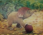 Vintage 1967 Disney Jungle Book Lenticular 3D Postcard Framed WC Jones Hathi — photo 3