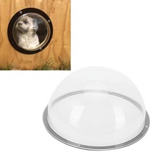 Dog Fence Window Backyard Transparent Semicircle Acrylic Dog Dome Pet