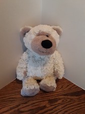 Melissa  Doug Plush Greyson Floppy Bear Excellent 16  Curly Grey And Tan