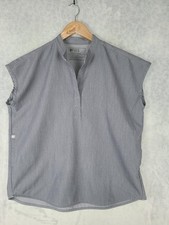 FIGS Scrub Top Womens Small Gray Technical Collection Rafaela Medical V Neck
