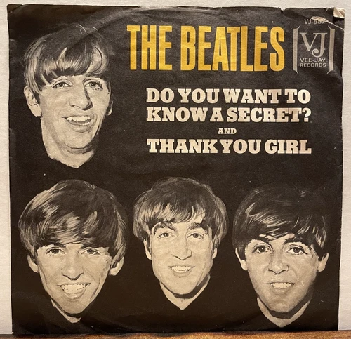 THE BEATLES Do You Want To Know A Secret? 45 PICTURE SLEEVE ONLY vee-jay 1964