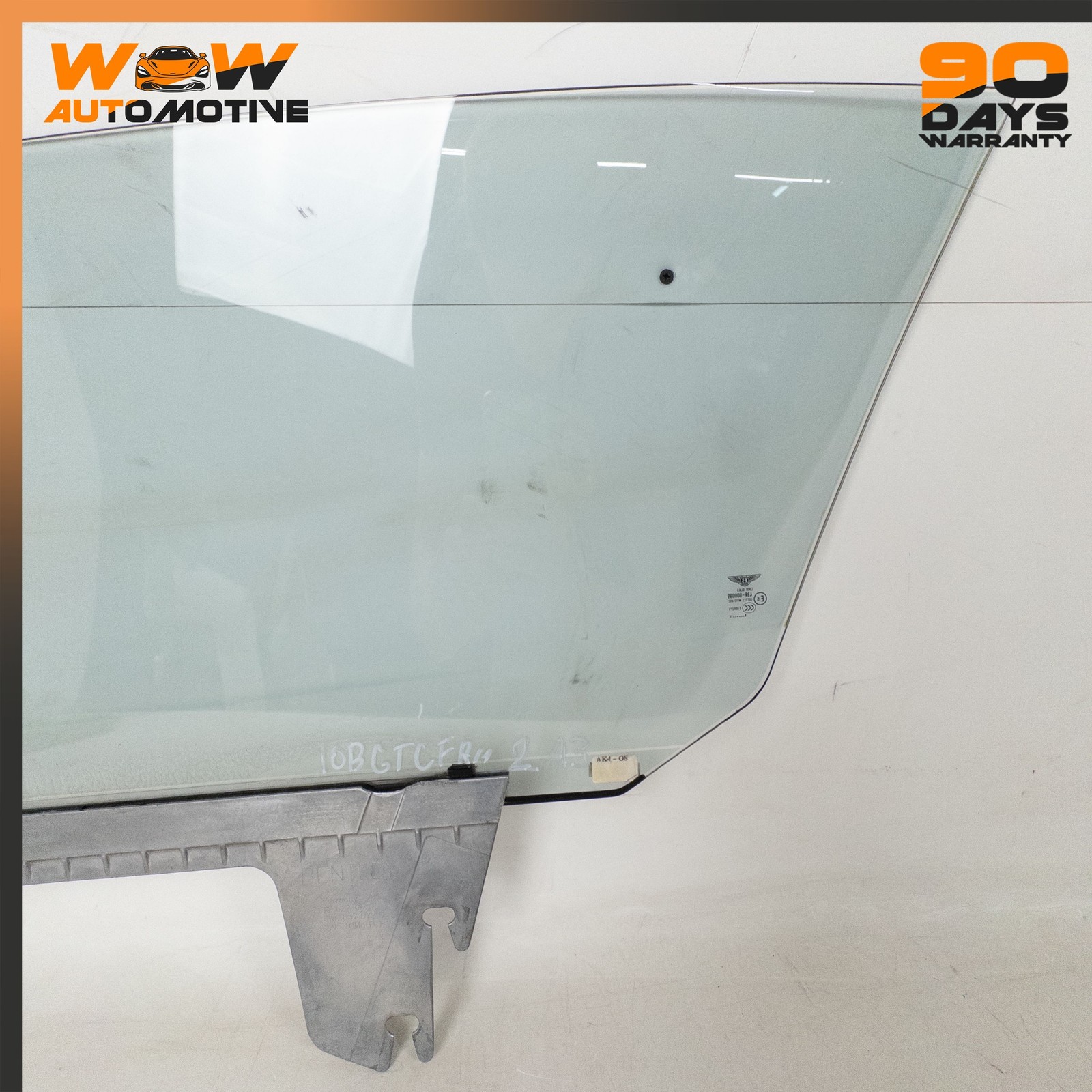07-18 BENTLEY CONTINENTAL GTC FRONT RIGHT PASSENGER SIDE DOOR WINDOW GLASS OEM