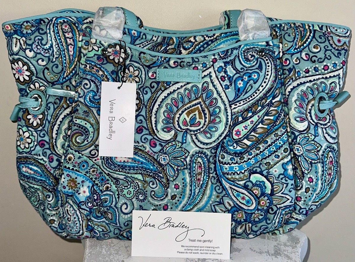 VERA BRADLEY Glenna Satchel DAISY DOT PAISLEY Purse Handbag Tote