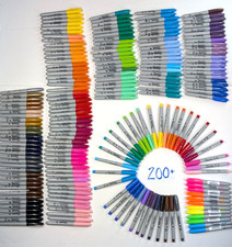 HUGE TESTED SHARPIE LOT  Permanent Marker Ultra Fine Point Metallics Neon Pastel