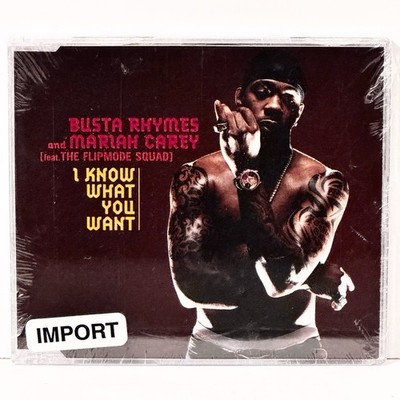 Factory Sealed I Know What You Want by Busta Rhymes and Mariah Carey CD Single