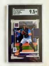 2022 PANINI CHRONICLES CLEARLY PURPLE CAL RALEIGH RC! 23/25! SGC 9.5! 1/1!