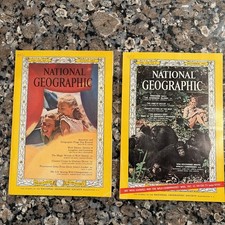 National Geographic Jane Goodall Chimpanzees AUG 63 & DEC 65. Read Description.