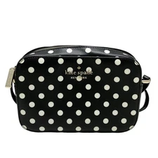 Auth Kate spade - WLR00685 Black White PVC Shoulder Bag