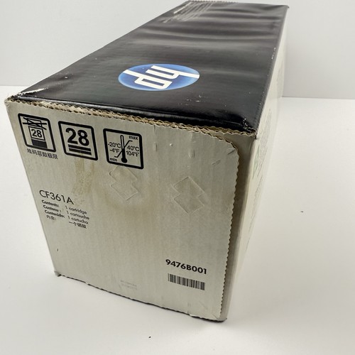 Genuine HP 508 A LaserJet Cyan Toner Cartridge CF361A *Damaged Box* - Afbeelding 7 van 9