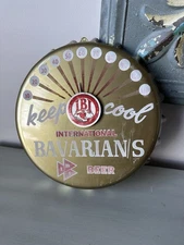 IBI INTERNATIONAL BAVARIAN'S BEER Keep Cool Thermometer Bottle Cap Sign 11 1/4"