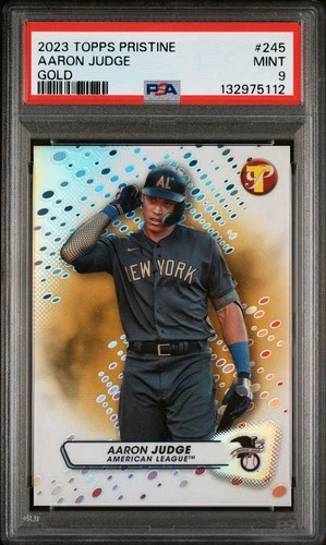 2023 Topps Pristine #99 Aaron Judge Gold /50 PSA 9 MINT New York Yankees