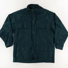 Eddie Bauer Wool Lined Mountain Parka Jacket Green Men's L