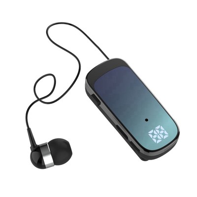 K65 Kabelgebundenes Bluetooth-Headset mit Clip und Ausziehfunktion, In-Ear-9093