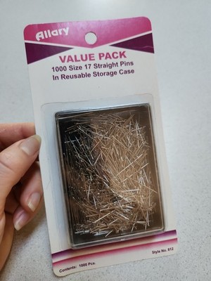 New Allary 1000 Straight Pins Size 17 With Case