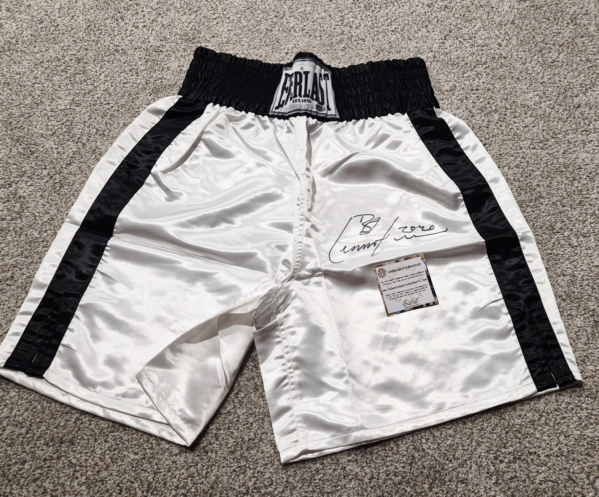 AUTH COA AUTOGRAPHED EVERLAST Lennox Lewis Signed Boxing Shorts